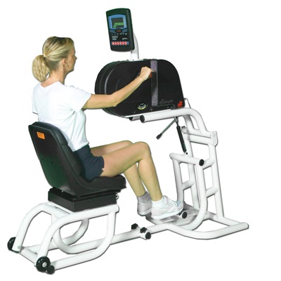 ENDORPHIN UBE -380-E1 ERGOMETER WITH COMFORT GRIP, ADJUSTABLE PLATFORM AND DETACHABLE SWIVEL SEAT